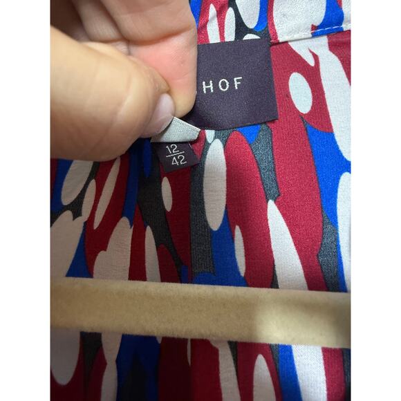 Talbot Runhof Long Sleeve Silk Maxi Shirt Dress Sz. 12 - Picture 9 of 9